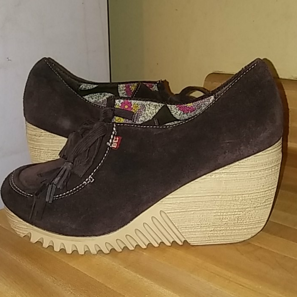Anthro BC Footwear Brown Wedges